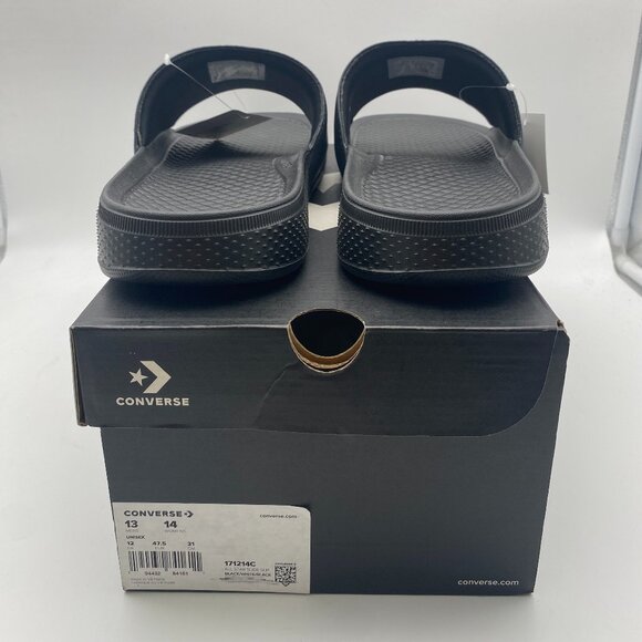 CONVERSE ALL STAR SLIDE BLACK #171214C US MEN'S SIZE 13 - Picture 5 of 5